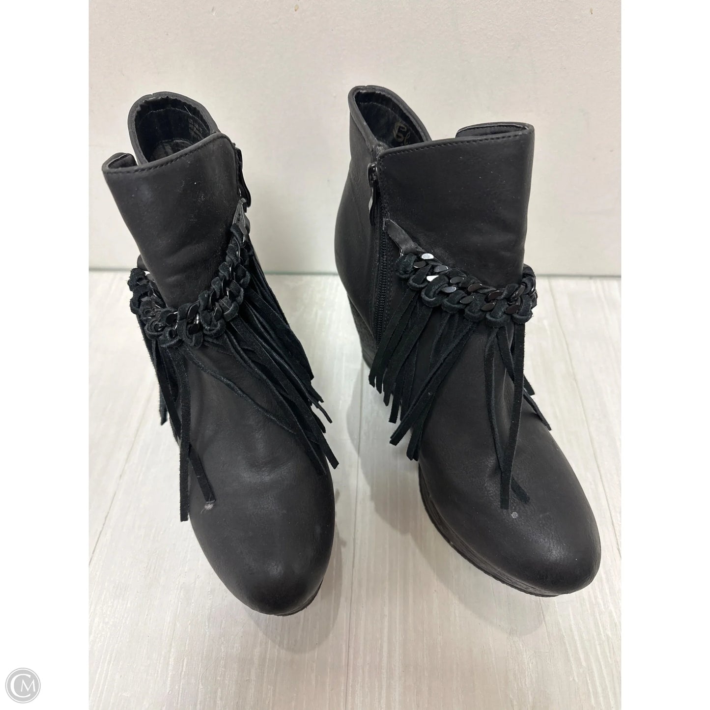 Shoes Heels Wedge By Sbicca In Black, Size: 10
