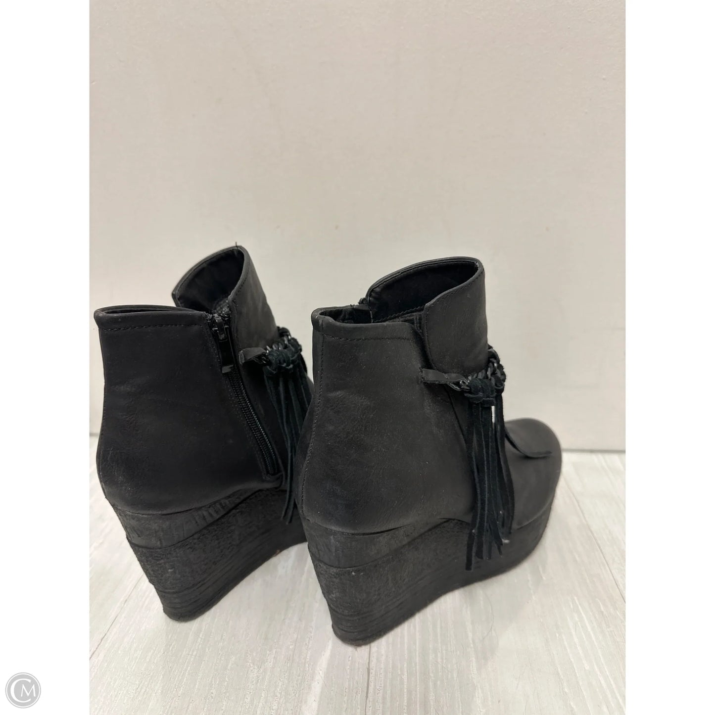 Shoes Heels Wedge By Sbicca In Black, Size: 10