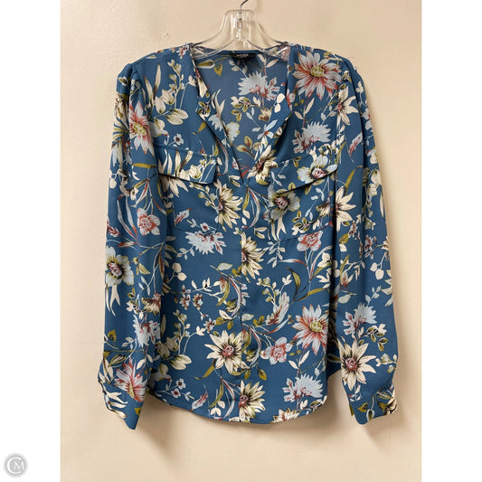 Top Long Sleeve By Jones New York In Blue, Size: S
