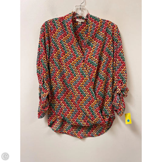 Top Long Sleeve By Pleione In Multi-colored, Size: Xs