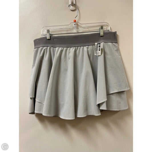 Athletic Skort By Lululemon In Grey, Size: 14