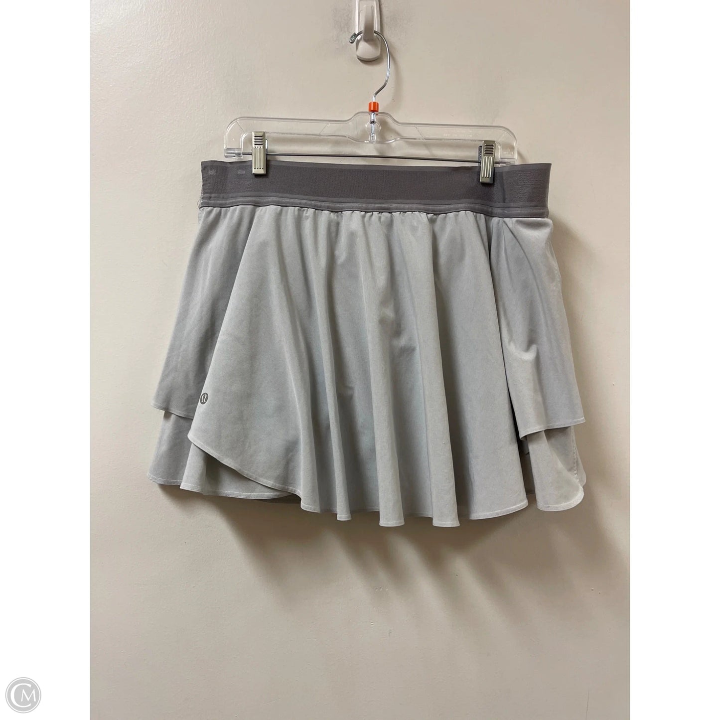 Athletic Skort By Lululemon In Grey, Size: 14
