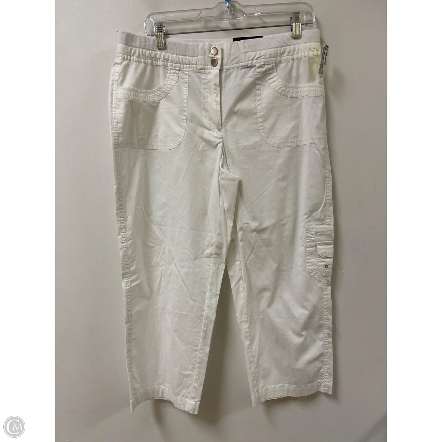Pants Cropped By Rafaella In White, Size: 10