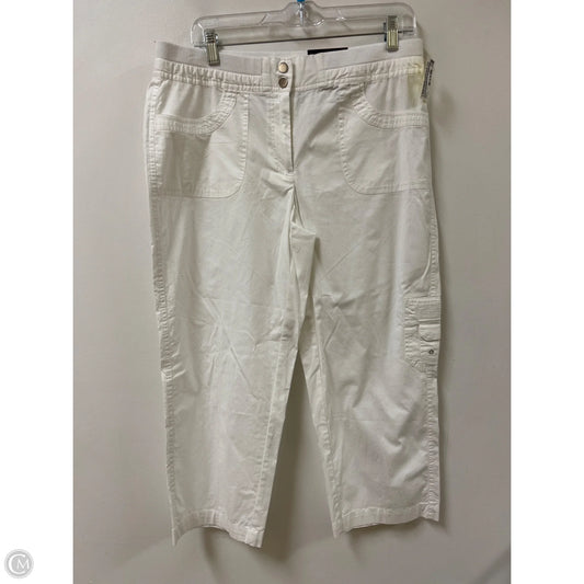 Pants Cropped By Rafaella In White, Size: 10