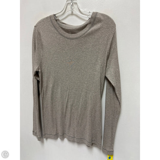 Top Long Sleeve Basic By Gap In Cream, Size: Xl