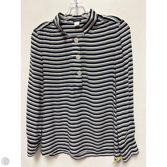 Top Long Sleeve By J. Crew In Striped Pattern, Size: Xs