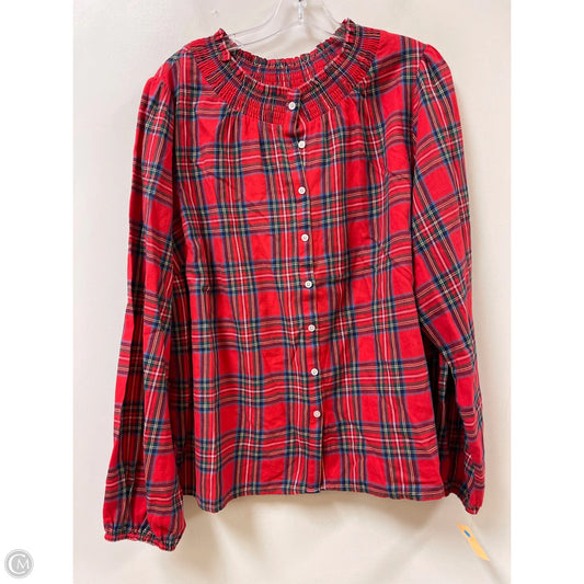 Top Long Sleeve By Boden In Red, Size: 2x