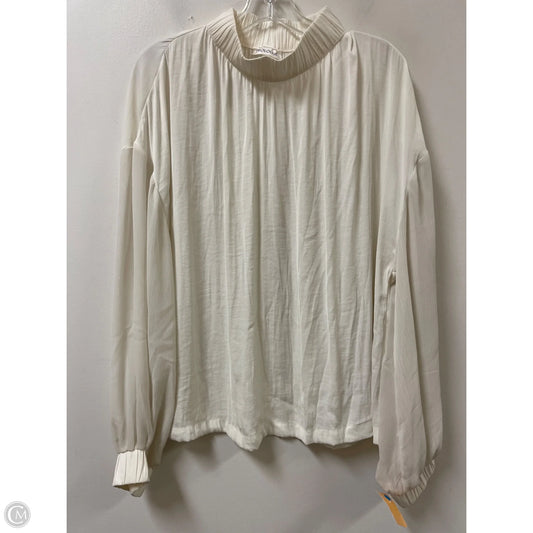 Top Long Sleeve By Prologue In Cream, Size: Xl