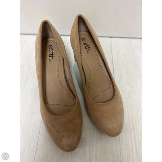 Shoes Heels Kitten By Earth In Tan, Size: 8.5
