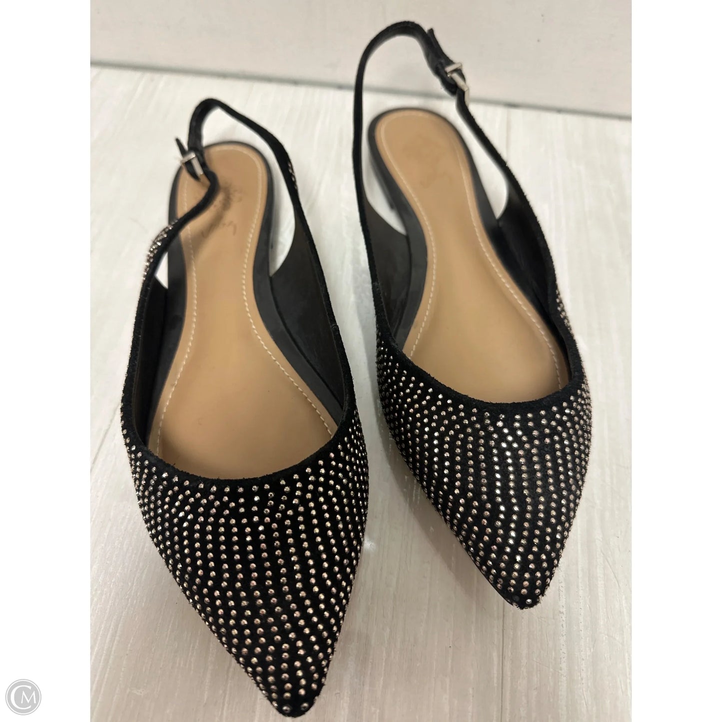 Shoes Flats By Clothes Mentor In Black, Size: 9.5
