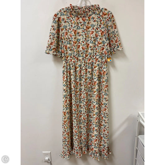 Dress Casual Midi By Hayden La In Cream, Size: L