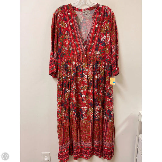 Dress Casual Maxi By Jodifl In Red, Size: L