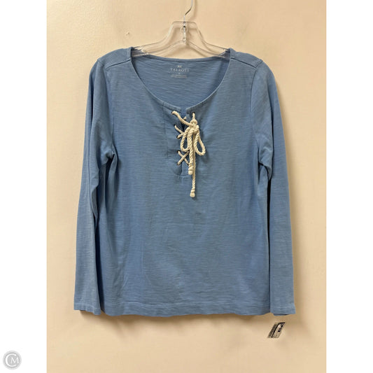 Top Long Sleeve By Talbots In Blue, Size: M
