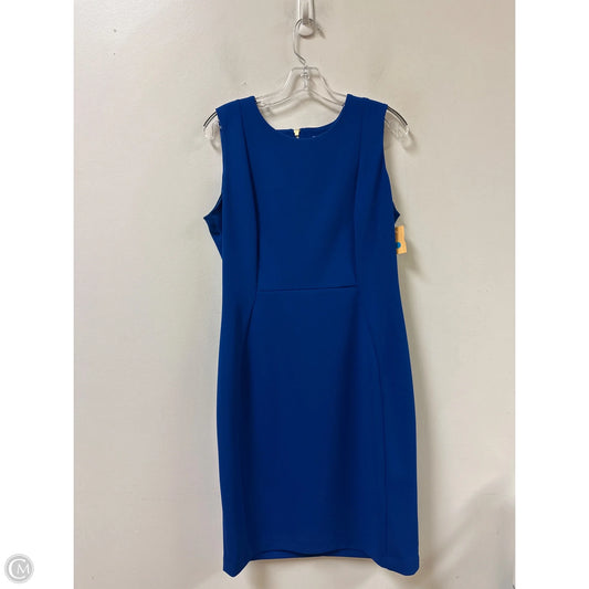 Dress Work By Calvin Klein In Blue, Size: L