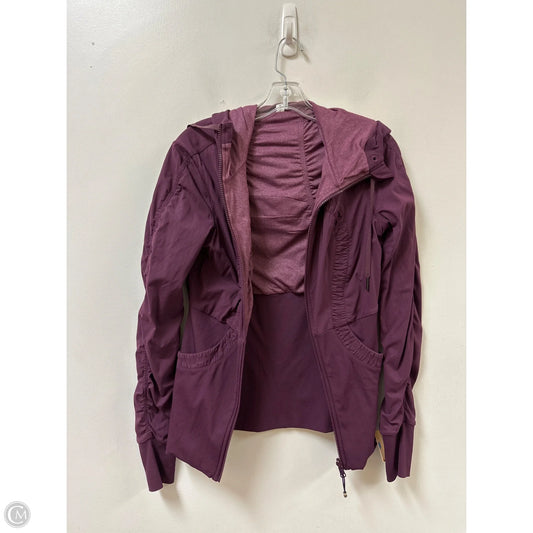Athletic Jacket By Lululemon In Red, Size: 10