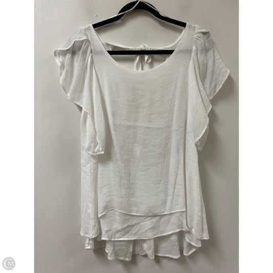 Top Short Sleeve By Umgee In White, Size: M