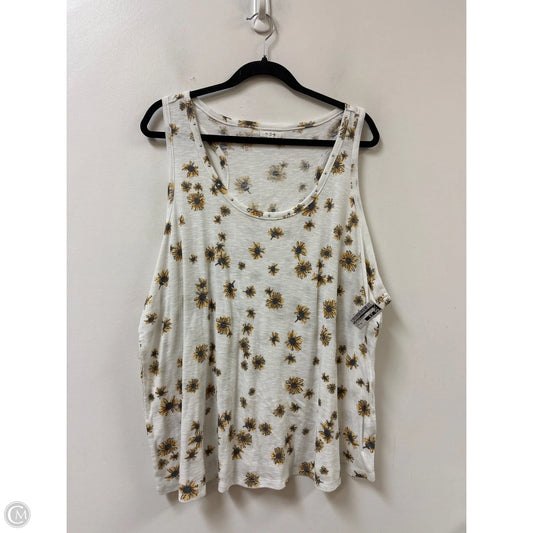 Top Sleeveless By Maurices In Floral Print, Size: 3x