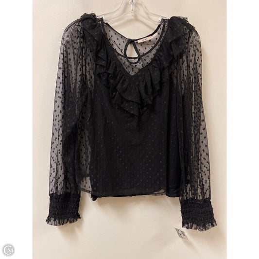 Top Long Sleeve By Mi Ami In Black, Size: L
