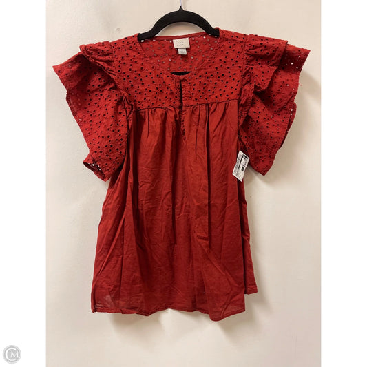 Top Sleeveless By A New Day In Orange, Size: S