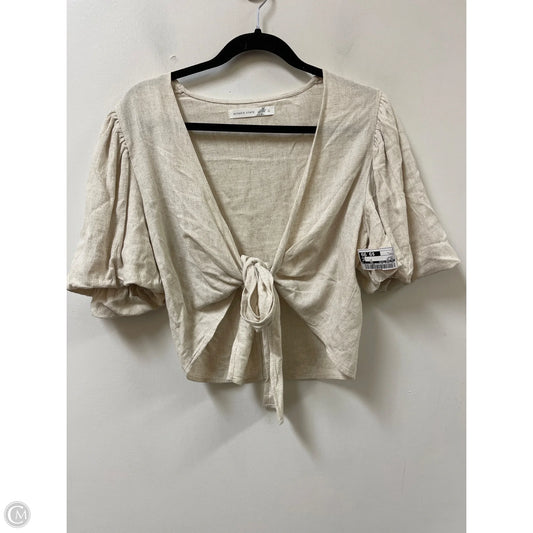 Top Short Sleeve By Altard State In Cream, Size: L