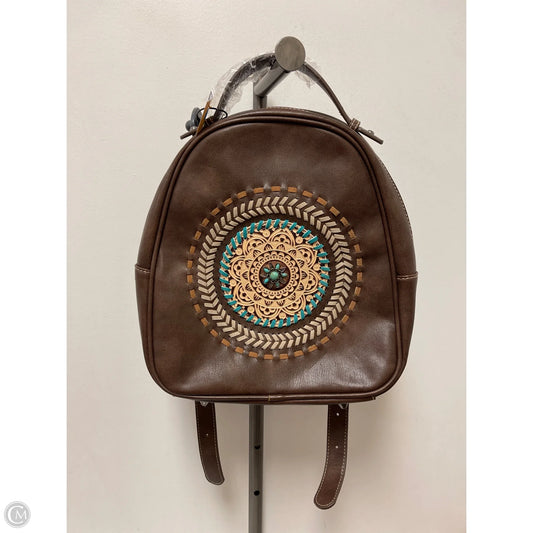 Backpack Leather By Clothes Mentor, Size: Large