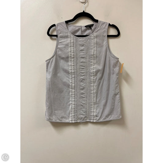 Top Sleeveless By Banana Republic In Grey, Size: S
