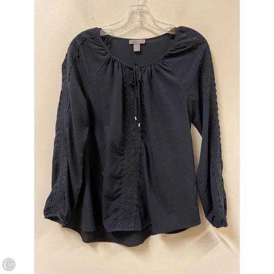 Top Long Sleeve By Saint Tropez In Navy, Size: S