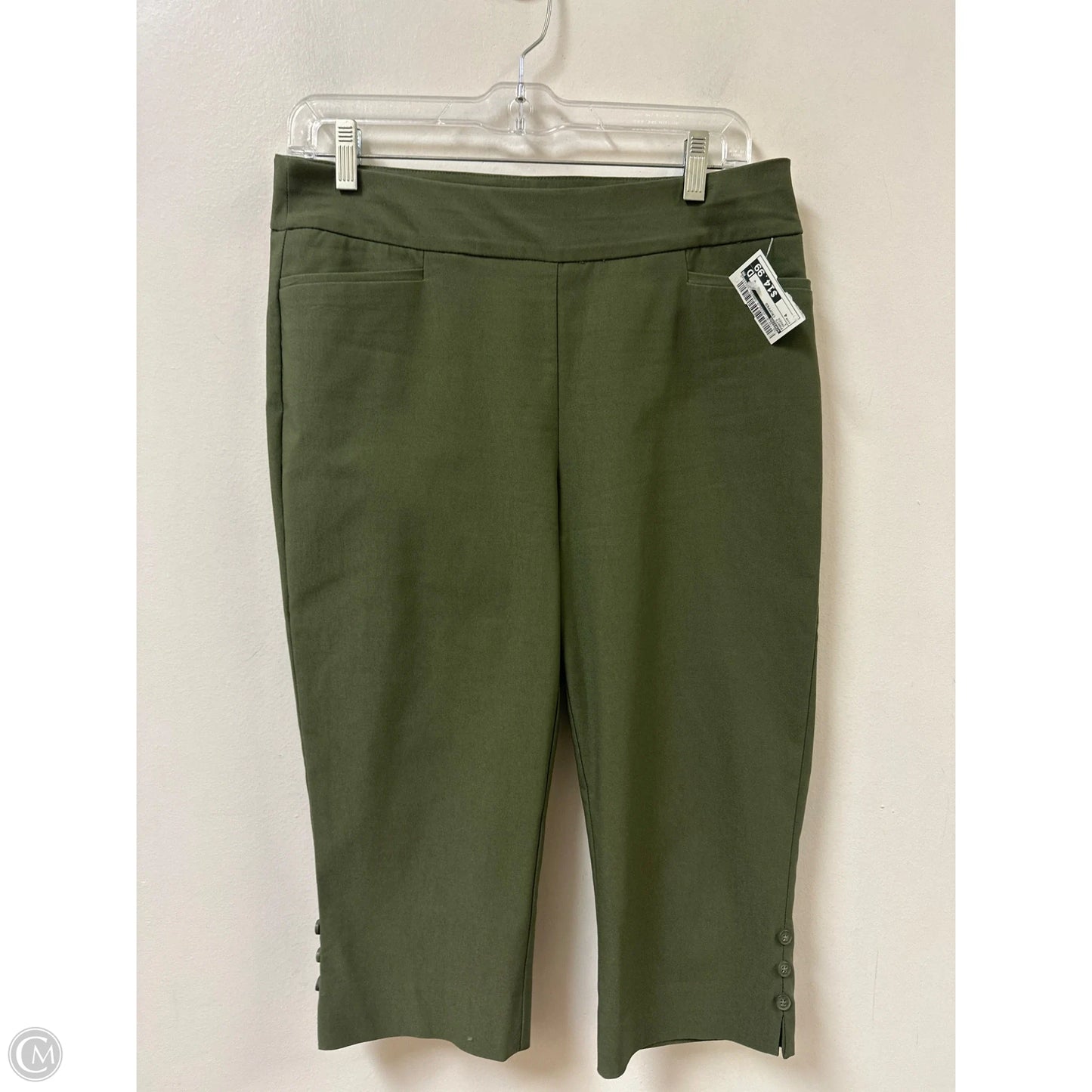 Pants Cropped By Chicos In Green, Size: 4