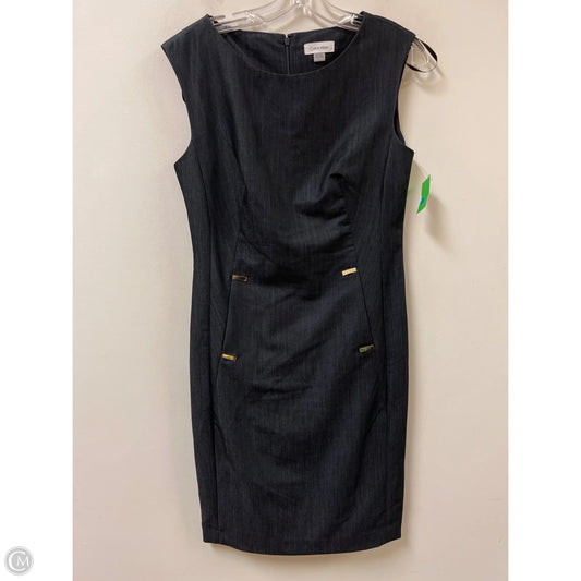Dress Work By Calvin Klein In Navy, Size: 4