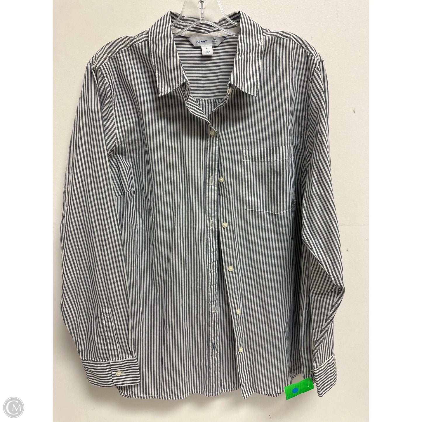 Top Long Sleeve By Old Navy In Striped Pattern, Size: Xl