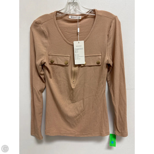 Top Long Sleeve By Clothes Mentor In Cream, Size: L