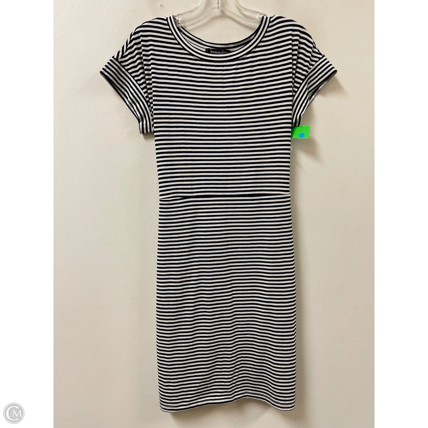 Dress Casual Midi By Merokeety In Striped Pattern, Size: M