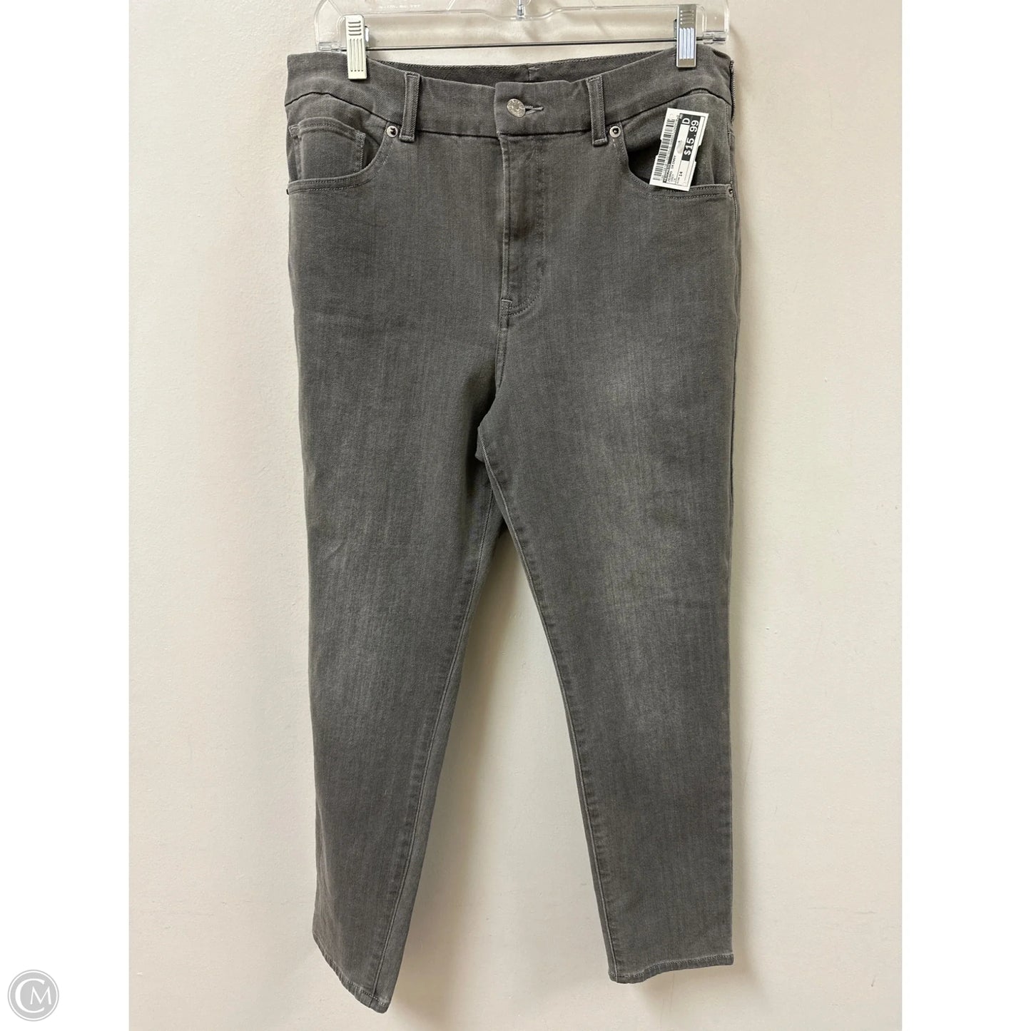 Jeans Skinny By Express In Grey, Size: 14