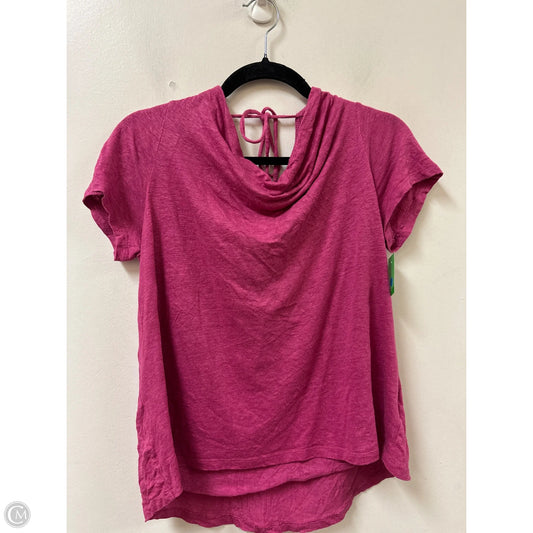 Top Short Sleeve By Maeve In Pink, Size: S