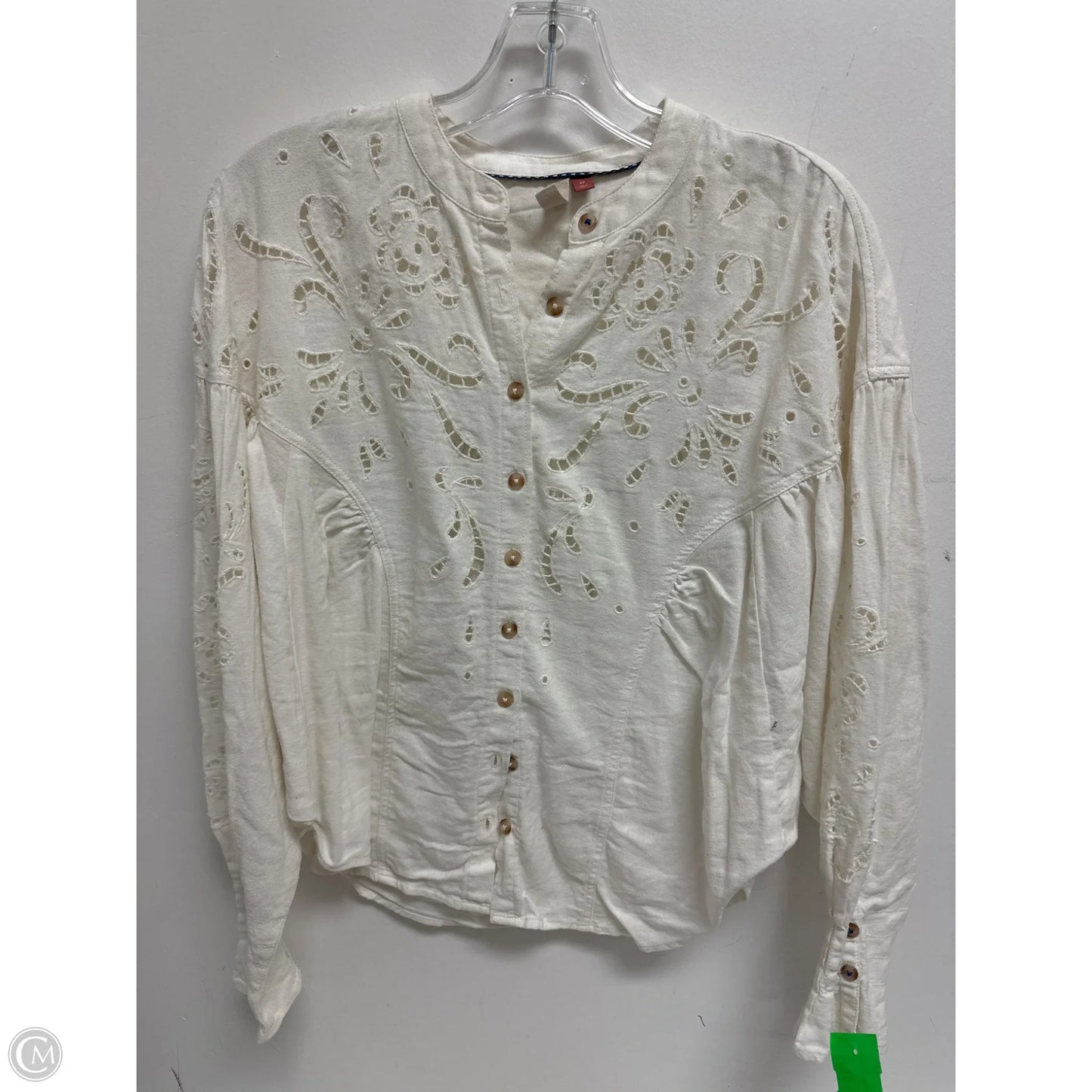 Top Long Sleeve By Pilcro In Cream, Size: Xs