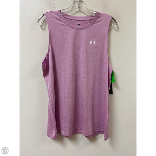 Athletic Tank Top By Under Armour In Purple, Size: L