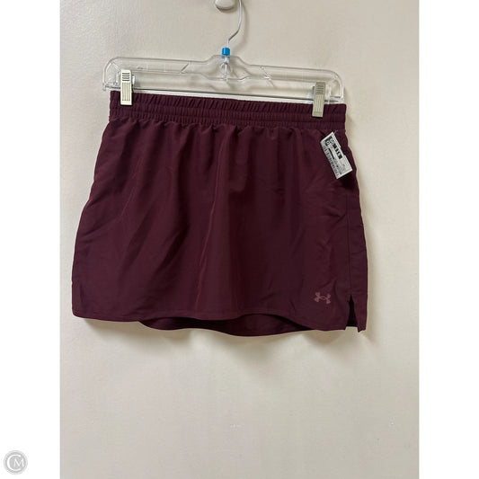 Athletic Skirt By Under Armour In Maroon, Size: Xs