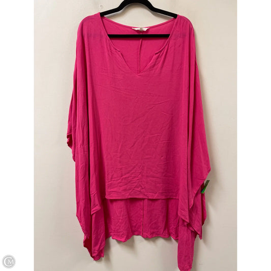 Top Short Sleeve By Amaryllis In Pink, Size: 3x