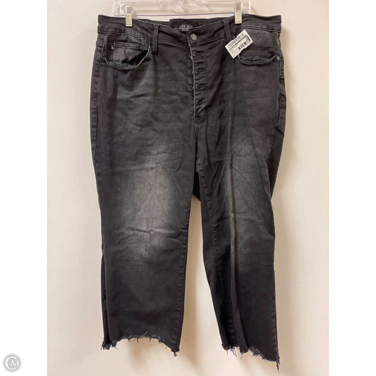 Pants Cropped By Judy Blue In Black, Size: 20