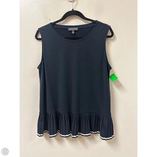 Top Sleeveless By Limited In Navy, Size: L