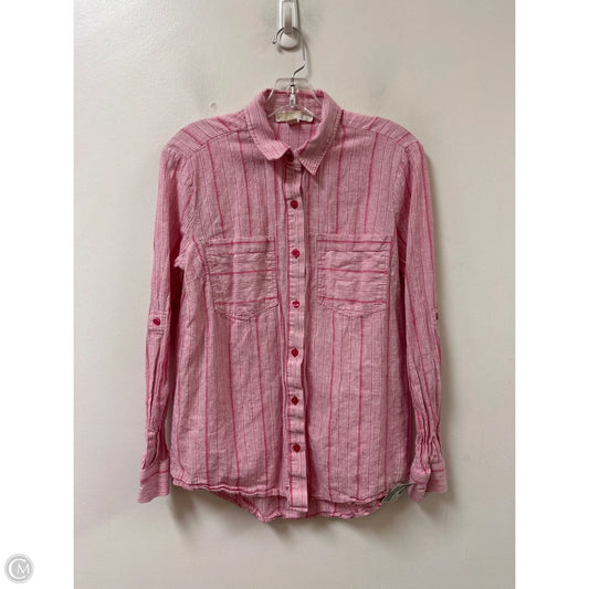 Top Long Sleeve By Michael By Michael Kors In Pink, Size: S