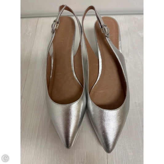 Shoes Heels Kitten By Halogen In Silver, Size: 6