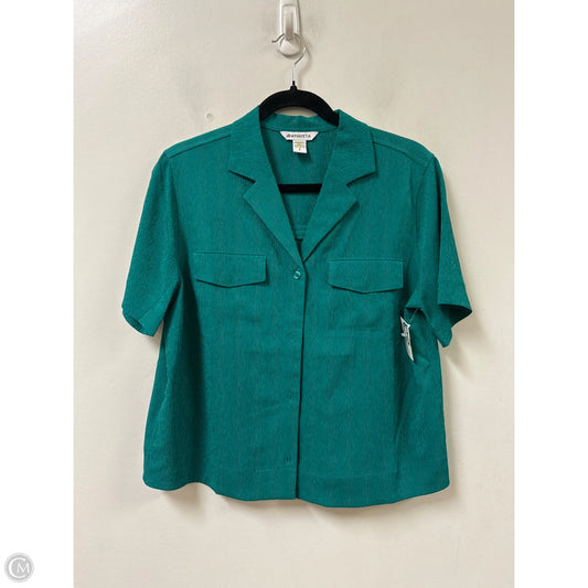 Top Short Sleeve By Athleta In Green, Size: S