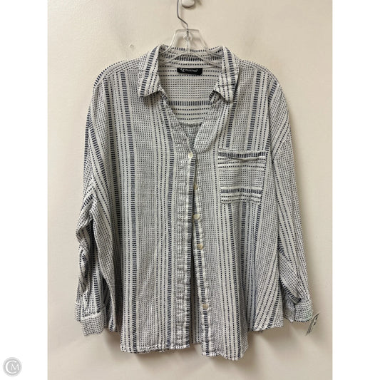 Top Long Sleeve By Clothes Mentor In Cream, Size: Xl