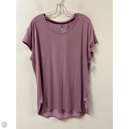 Athletic Top Short Sleeve By Champion In Pink, Size: 2x
