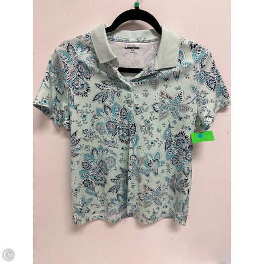 Top Short Sleeve By Lands End In Green, Size: Mp