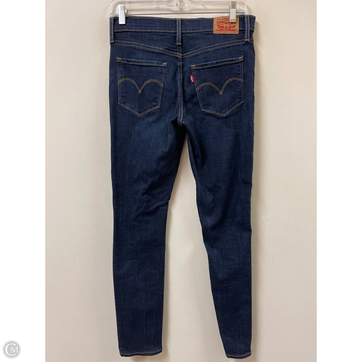 Jeans Skinny By Levis In Blue Denim, Size: 4