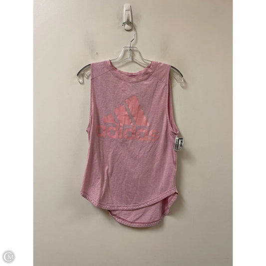 Athletic Tank Top By Adidas In Pink, Size: Xs