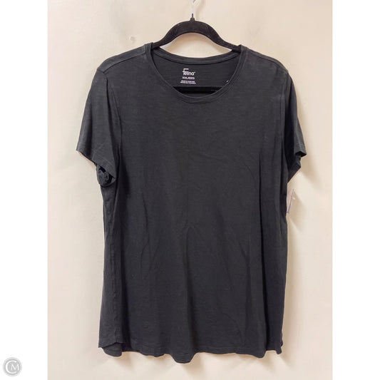Top Short Sleeve Basic By Felina In Black, Size: 2x