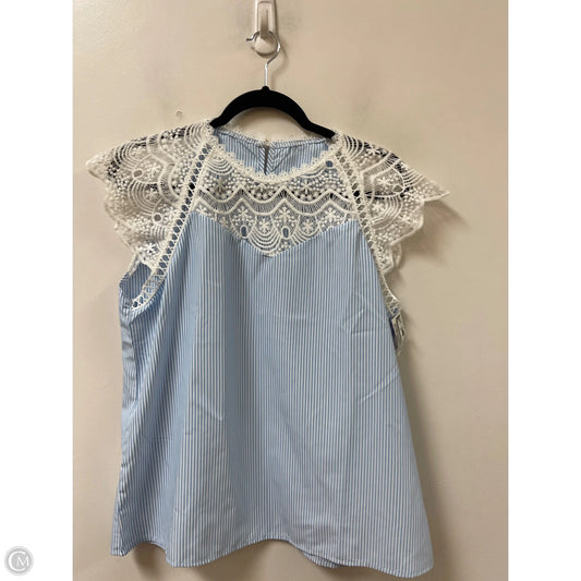 Top Sleeveless By Shein In Blue, Size: Xl